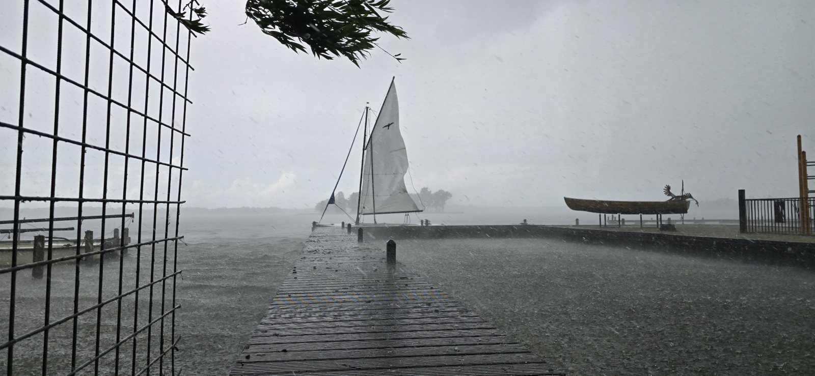A little bit of rain thats all..